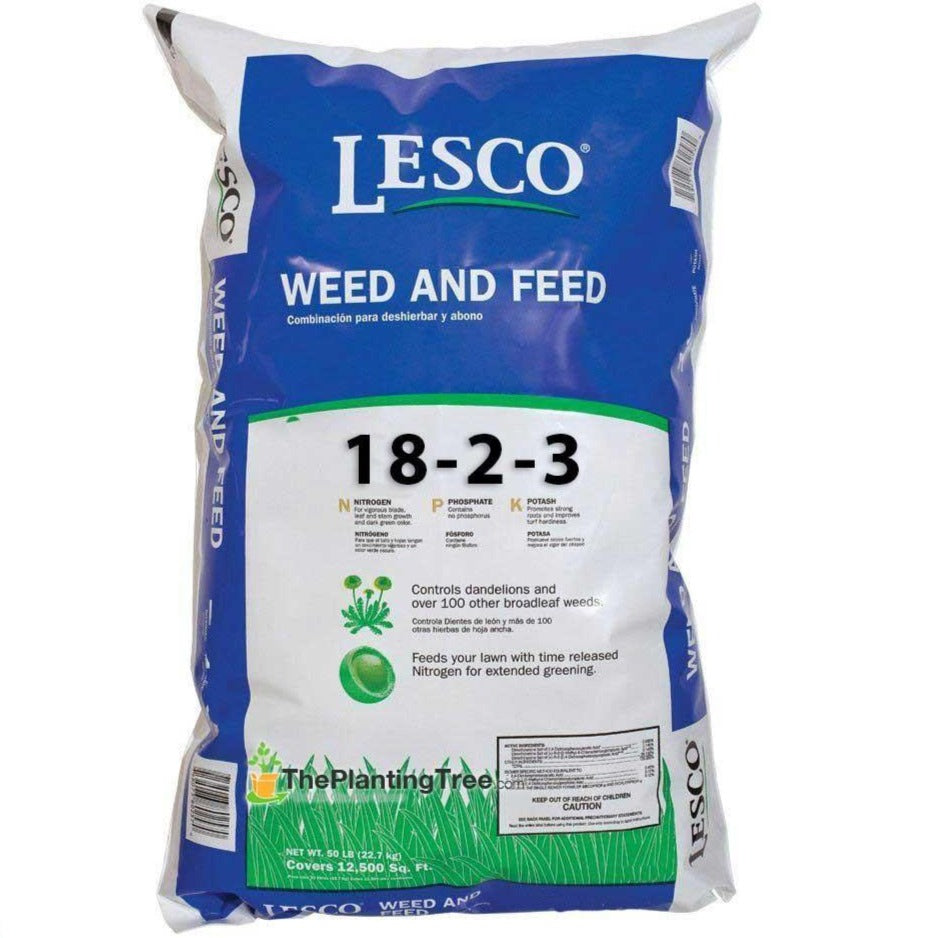 lesco eliminate-d broadleaf herbicide Lesco Weed & Feed 18-2-3