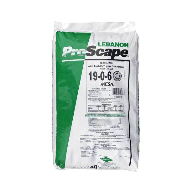 lesco fertilizer plus pre-emergent herbicide 19-0-6 ProScape 19-0-6 40% MESA LockUp 17 Dimension