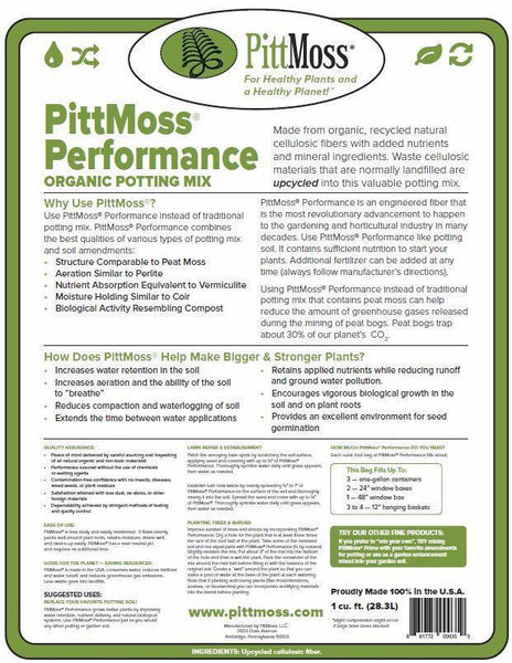 pitt moss potting mix PittMoss Performance Garden Soil
